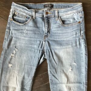 Judy Blue Light Blue Skinny Distressed Jeans